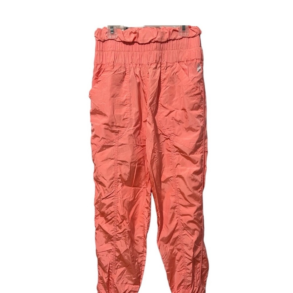 FP Movement by Free People Bright Coral Track Jogger  parachute Pants - Picture 3 of 7